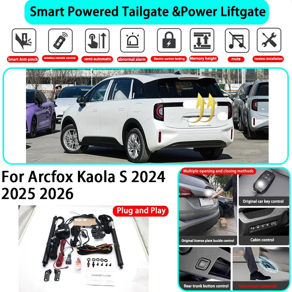 Kit Portellone Elettrico Automatico Intelligente OEM per Arcfox Kaola S 2024 2025 2026, Chiusura con Chiave, Plug and Play