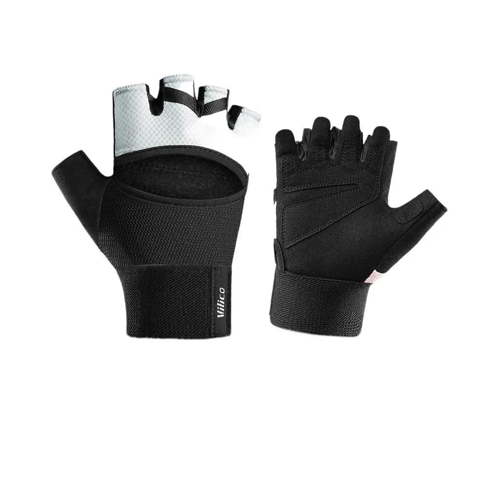 1 paio di guanti da palestra traspiranti, guanti senza dita antiscivolo per ciclismo, ammortizzanti e resistenti all'usura
