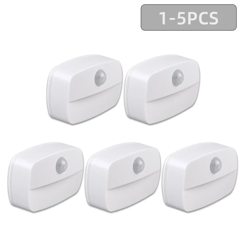 Lampada da armadio con sensore di movimento Luce notturna a LED Luce notturna da comodino senza fili Alimentazione a batteria per illuminazione scale armadio camera da letto