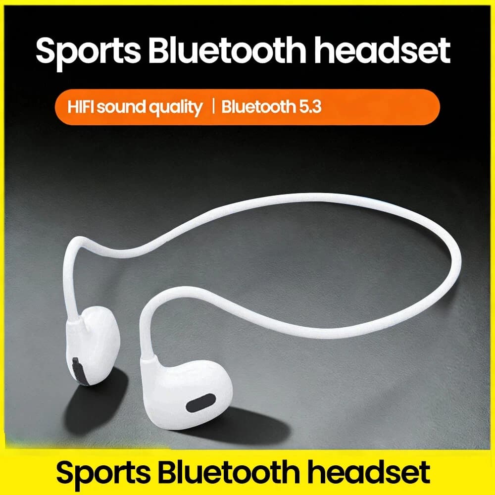 Cuffie Bluetooth Wireless OWS a Conduzione Ossea, Auricolari Bluetooth 5.2 Leggeri con Controllo Chiamate, Ricarica Type-C