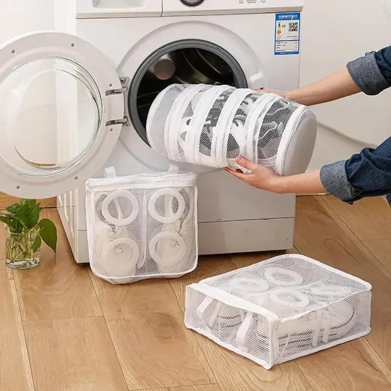 1PC Washing Machine Shoes Portable Anti-deformation Protective Cleaning Supply Washer Bag Washer Net Washer Bag