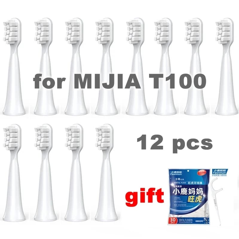 Replacement heads for Xiaomi Mijia T100 Mi heads for electric toothbrush smart cleansing nozzles for healthy toothbrush