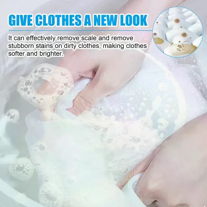 New effervescent tablets for cleaning clothes: They clean the stains and the untous, soften the fabric and have a pleasant fragrance.