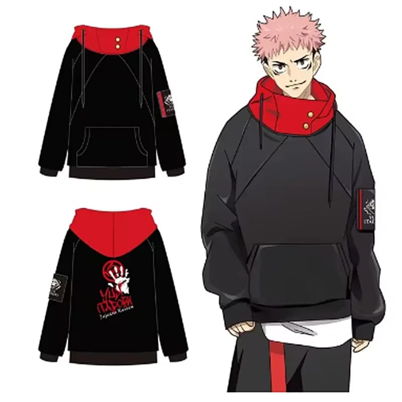 Anime Jujutsu Gojo Satoru Itadori Yuji Costume Cosplay adulto Unisex Pullover cappotto Casual Halloween per donna uomo Cos giacca