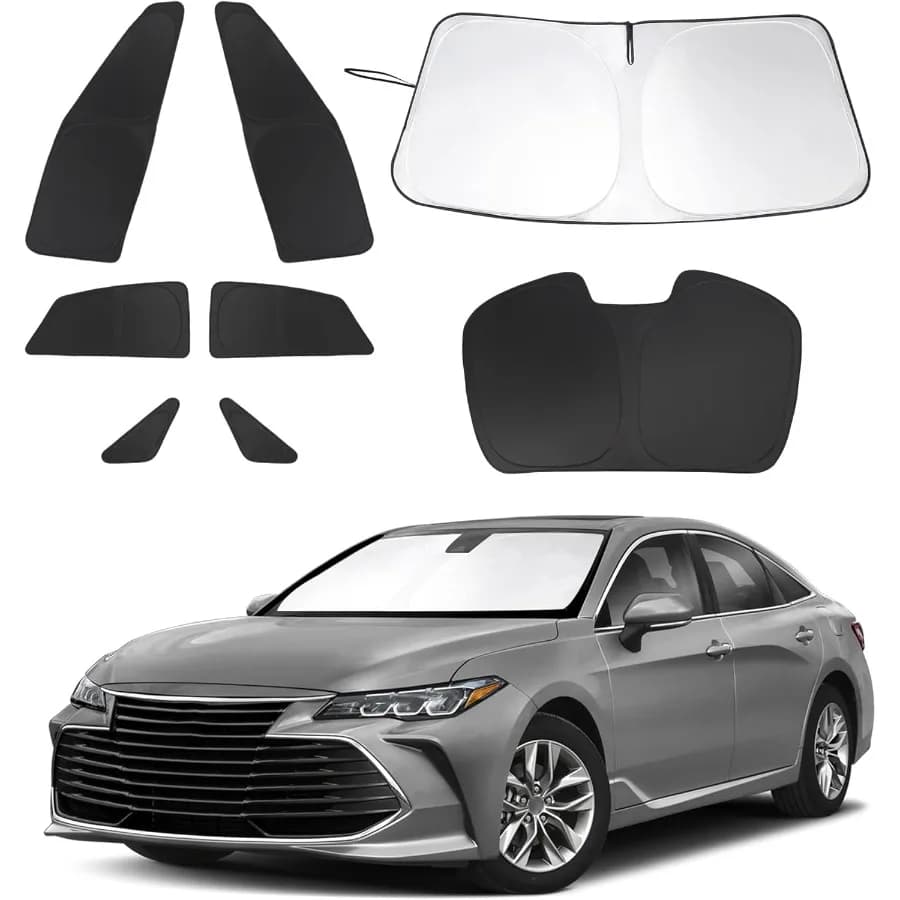 8PCS Parabrezza Parasole Misura Personalizzata per 20192022 Avalon Accessori Pieghevole Parasole Laterale Lunotto Posteriore Ombra Copertura Set Completo P