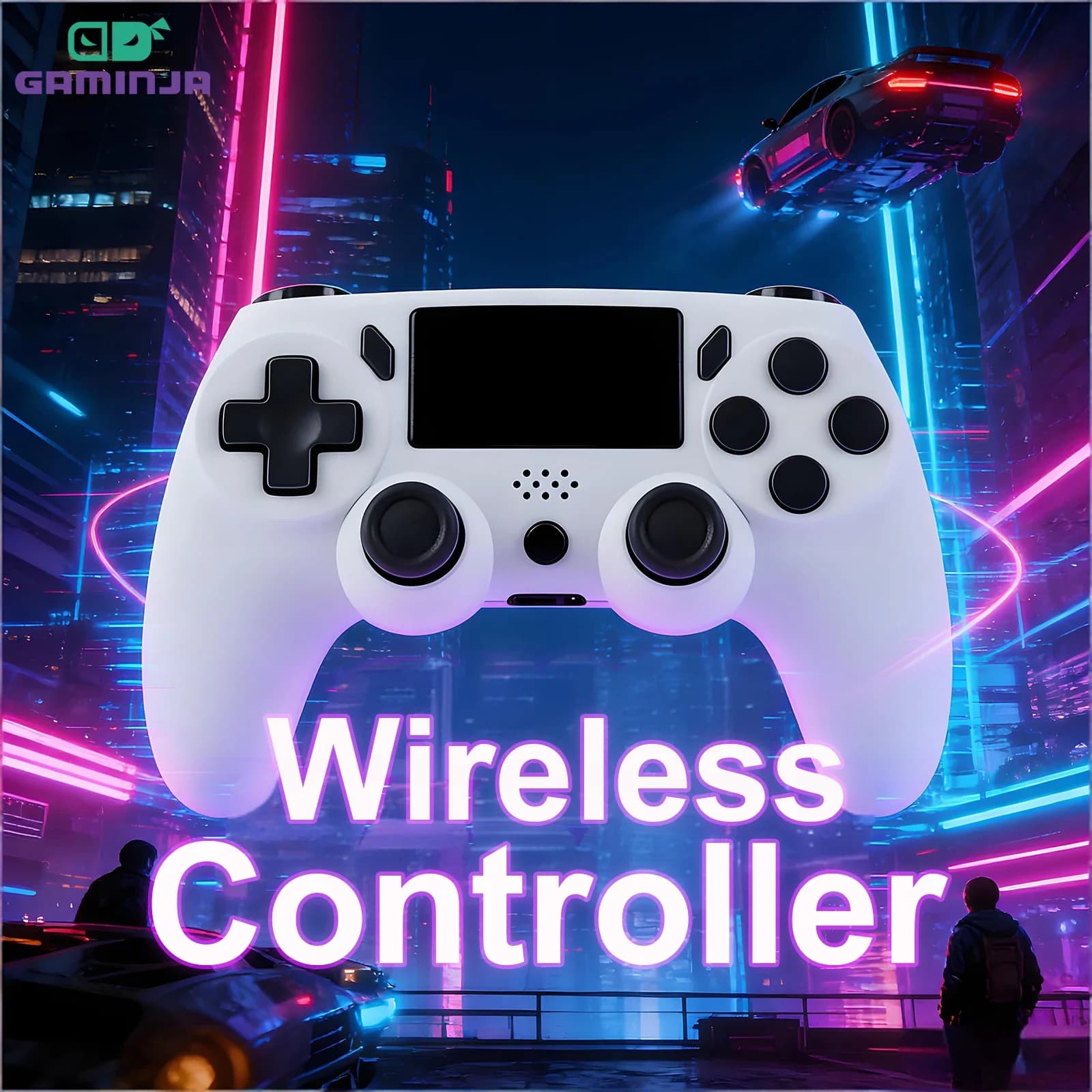 Controller Bluetooth P47 Gamepad wireless a doppia vibrazione Batteria al litio incorporata da 600 mAh per console di gioco PS4 PS3 PC