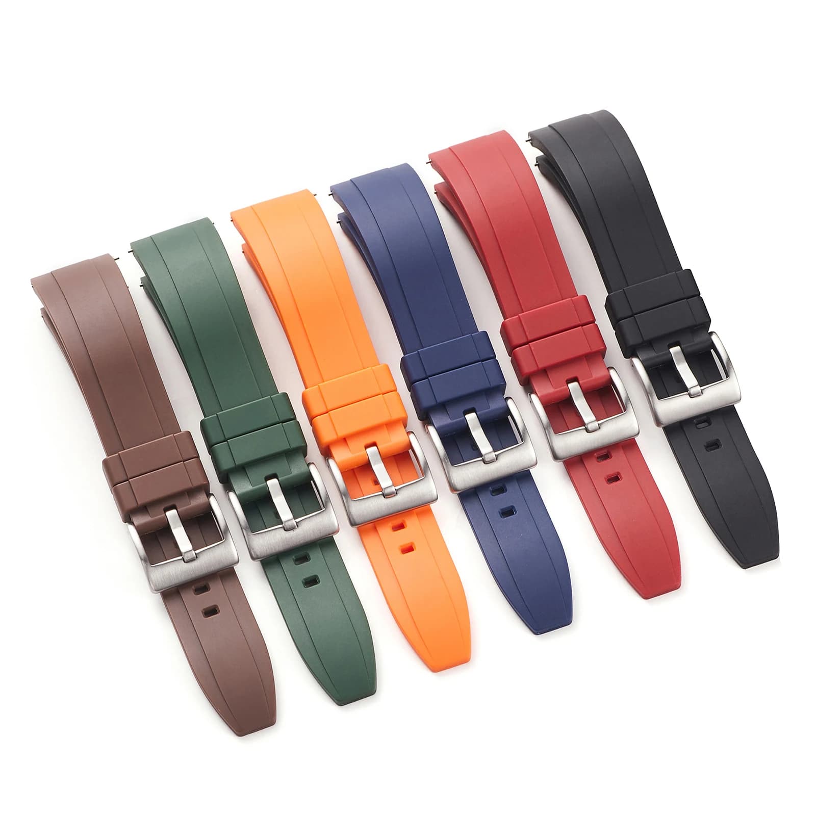 Premium Silicone Watch Band Quick Release 18mm 19mm 20mm 21mm 22mm 24mm Rubber Watch Strap Replacement Watchband For Men
