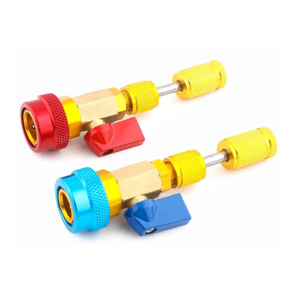 R134a Ac Schrader Core Removal Tool Kit - Quick Change For Car A/c Service, Saves Refrigerant, 1/4" Drive & 4 Sizes M9n9