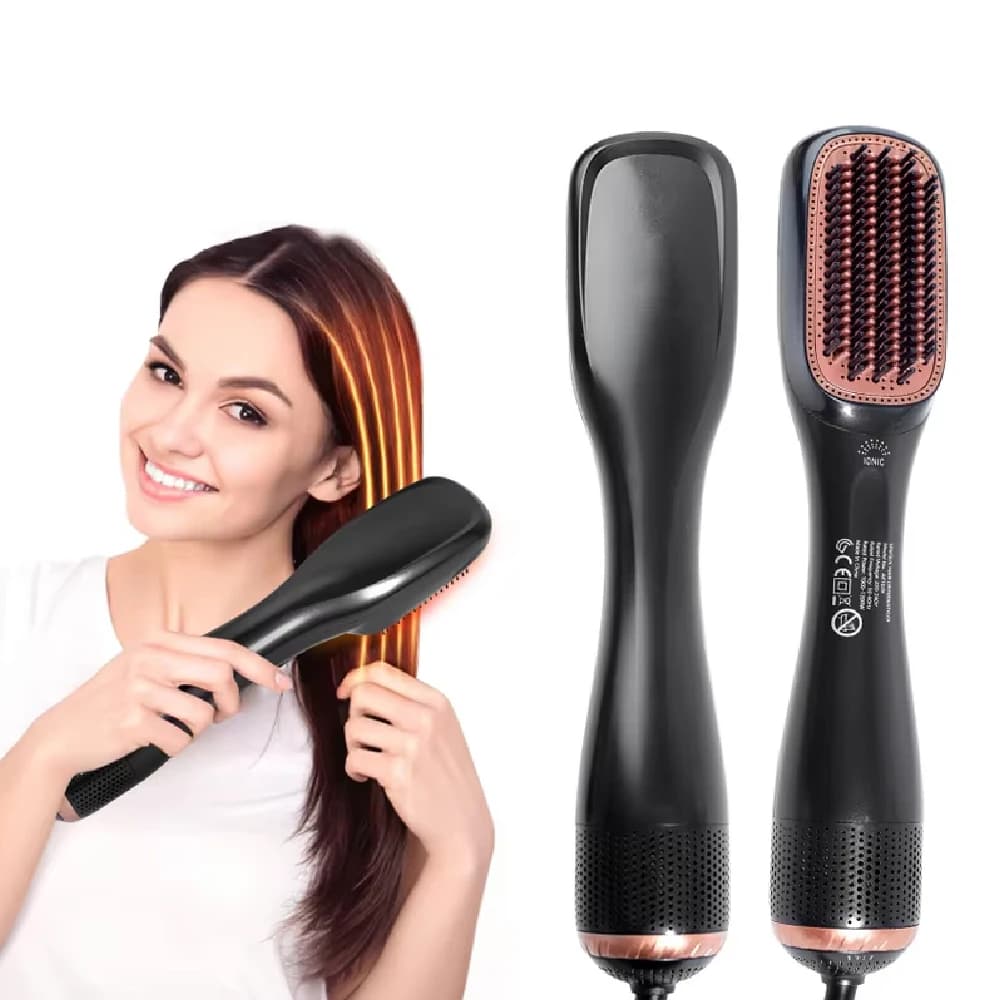 3 in 1 Hair Dryer Brush 1200W Negative Ion Hot Air Styler, One Step Blow Dryer Straightener for All Hair Types