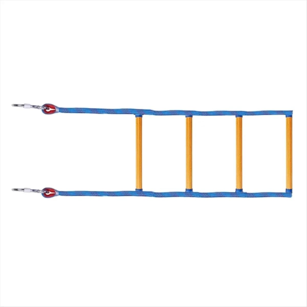 T22C Folding Kayak Boat Rope Ladder 4-Steps Marine Rope Ladder Extension Assist Boat Ladder Swim Ladder for Inflatable Boat,A