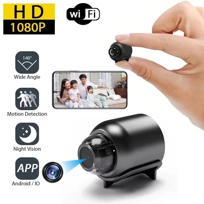 Telecamera remota di protezione della telecamera di monitoraggio wireless WiFi 1080P con visione notturna HD Monitoraggio remoto domestico per la sicurezza degli animali domestici dei bambini