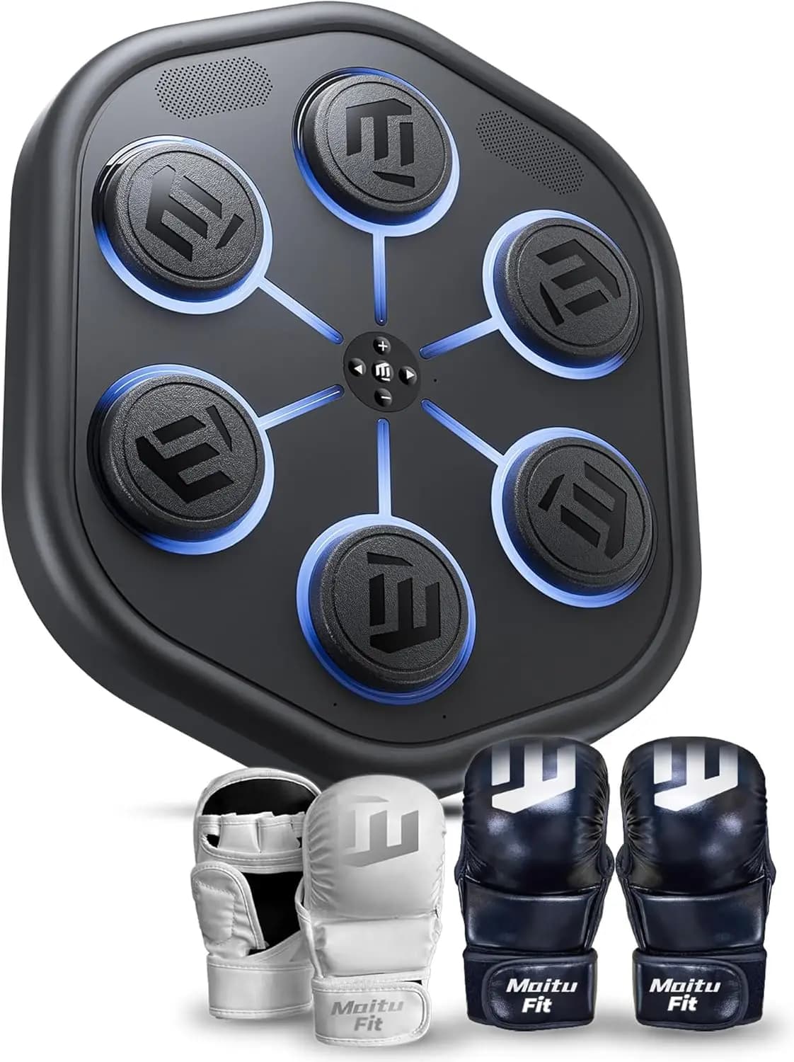 Macchina da Boxe Musicale M5, Sacco da Boxe Intelligente da Parete con Oltre 4000 Canzoni, 160 Luci LED, Controllo tramite APP, Audio Stereo, Palestra Domestica