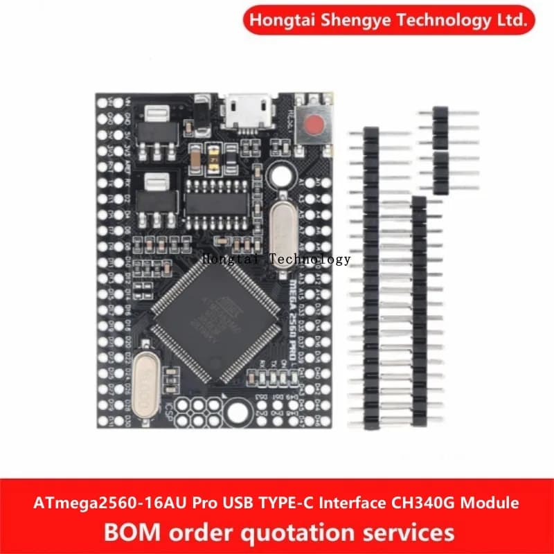 Mega2560 Pro ATmega2560-16AU USB Interface TYPE-C CH340G Smart Electronic Development Card DIY for Arduino Module
