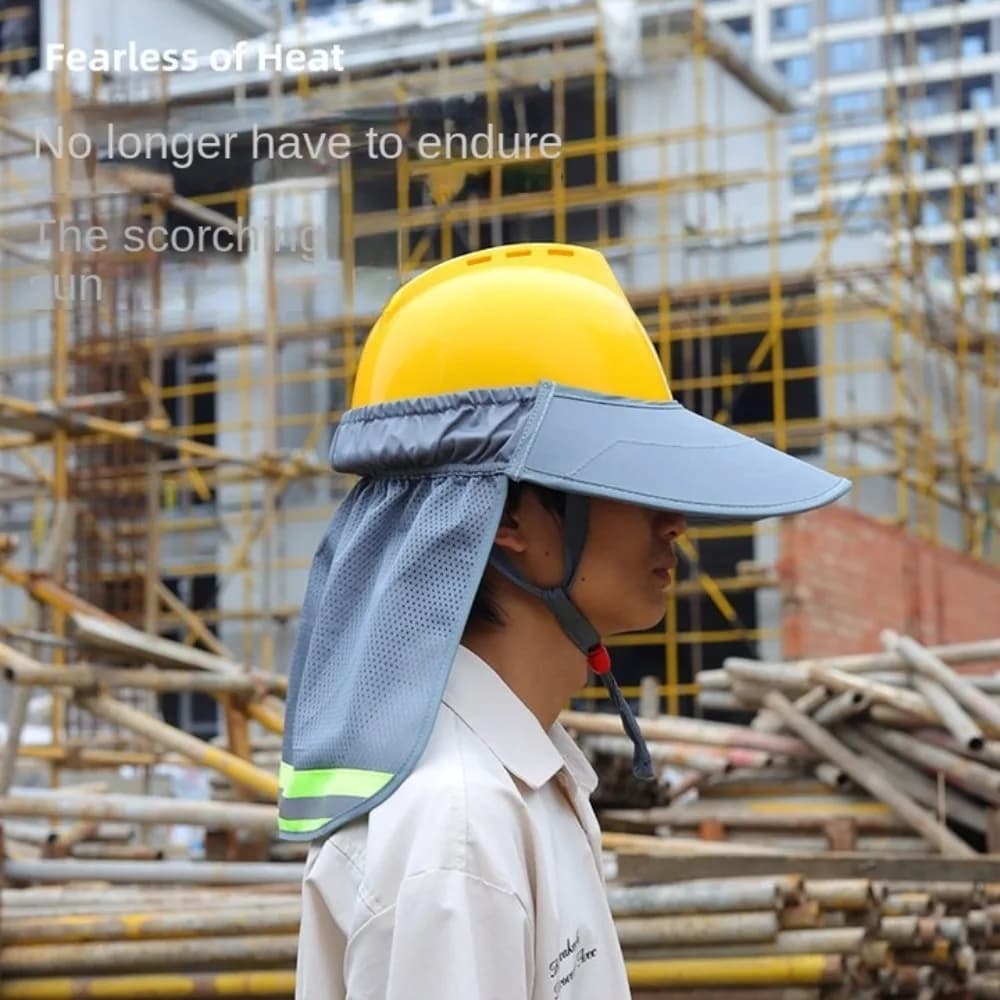 Nuovo Cappello Riflettente in Rete Traspirante Anti-UV, Protezione Universale per il Collo, Cappello da Pesca Estivo