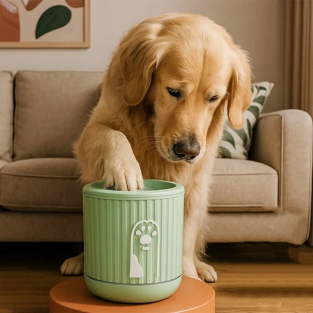 Tazza automatica per il lavaggio delle zampe degli animali domestici, tazza morbida per il lavaggio rapido delle zampe dei cani, tazza portatile e staccabile per la pulizia delle zampe di cani e gatti