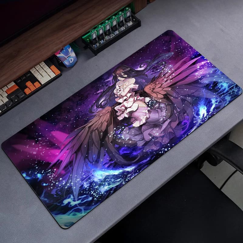 Overlord Mouse Mats Mousepad Large Anime accessori da gioco Mause Pad Kawaii Carpet Cabinet Keyboard Deskmat muslimexc.