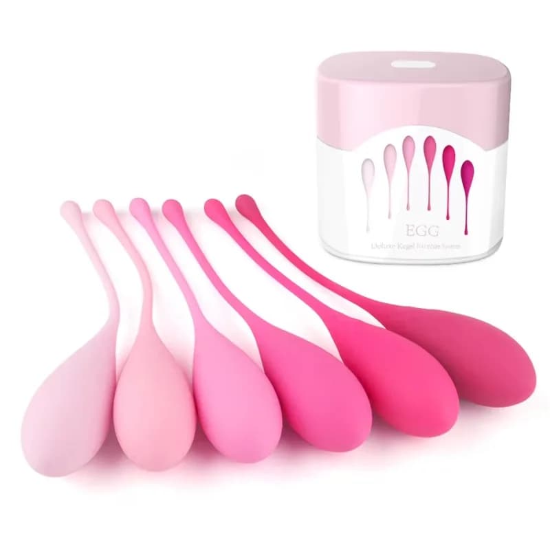 Pesi per esercizi Kegel da 6 pezzi con confezione squisita Set di palline Kegel all'ingrosso Esercizi consigliati dal medico del pavimento pelvico