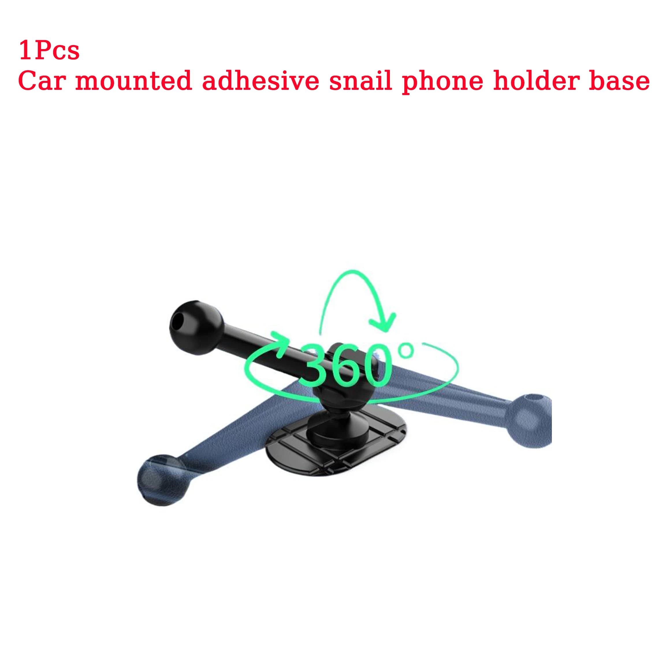 1 pezzo di rotazione di 360 gradi supporto per telefono per auto 17mm base con testa a sfera per cruscotto dell'auto supporto per telefono cellulare staffa GPS accessori