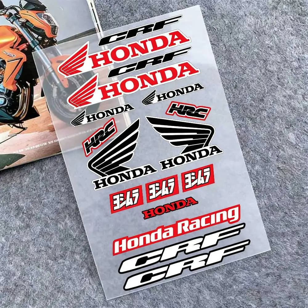 Adesivi Riflettenti per Moto Honda, Segnalazione di Sicurezza 3M per Caschi da Scooter nella Notte al Buio