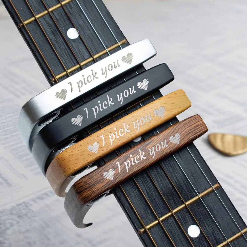 Capotasto Universale per Chitarra in Lega di Zinco, Morsetto Professionale per Chitarra Acustica, Classica, Elettrica e Accessori per Ukulele