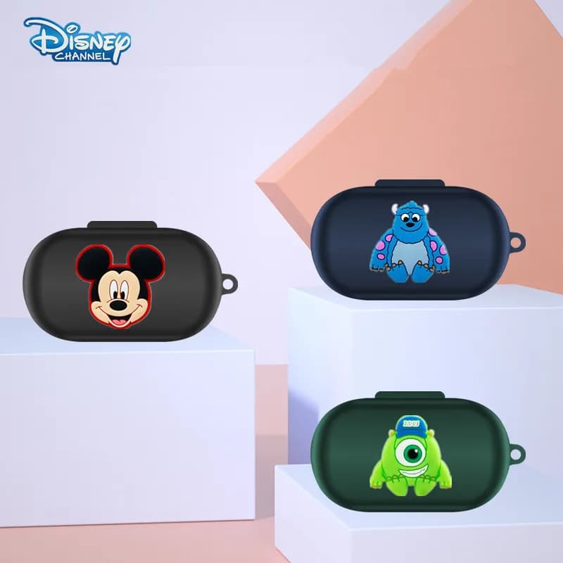 Protective Case for Disney Cartoon earphones for Anker SoundCore Space A40 Bluetooth Wireless Silicone Guscio Protective with Hook