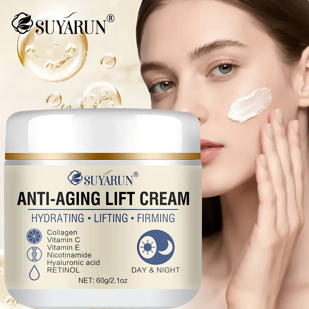 ♪ Face cream anti-aging collagen to the retinol Natural formula to firm the Lifting wrinkles and moisturize the skin.