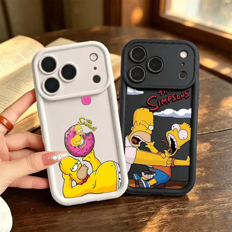 Case for iPhone 17 Pro Max 12 Pro 17e 15 Plus 14 16 11 Air 13 Phone Cover S-simpsons Cartoon