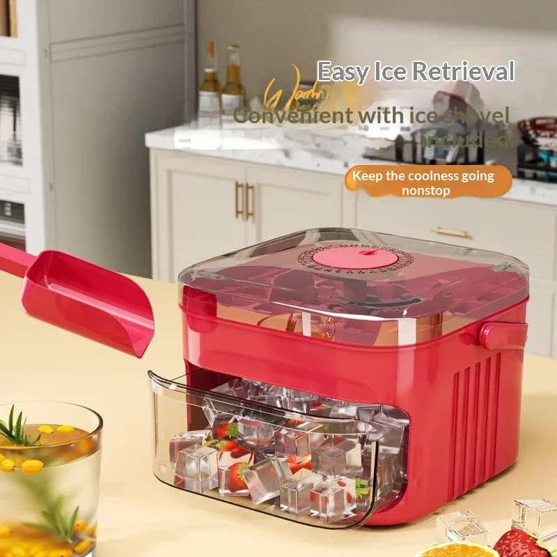 Nuovo Stampo per Ghiaccio a 50 Scomparti con Coperchio e Maniglia, Kit Impilabile in Silicone per Facile Rimozione dal Frigorifero L