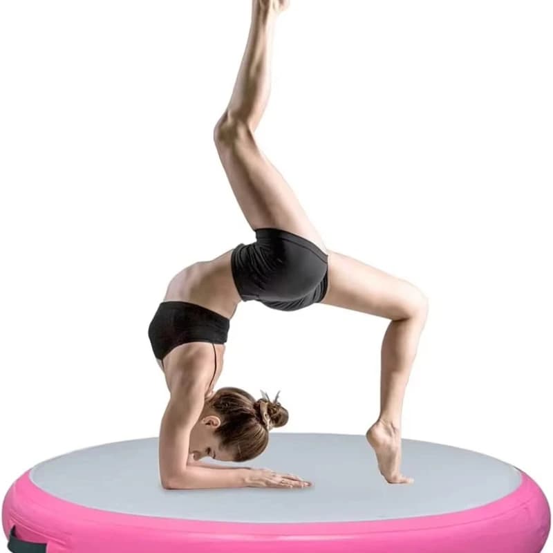 Mini Round Inflatable Mat for Airstrip Airport Gymnastics Round Cheap Yoga Gymnastics