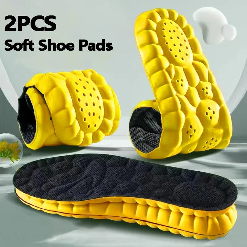 4 pezzi solette in morbida schiuma di memoria in lattice donna uomo Sport Running Foot Support Pad per scarpe cuscino ortopedico traspirante per la cura dei piedi