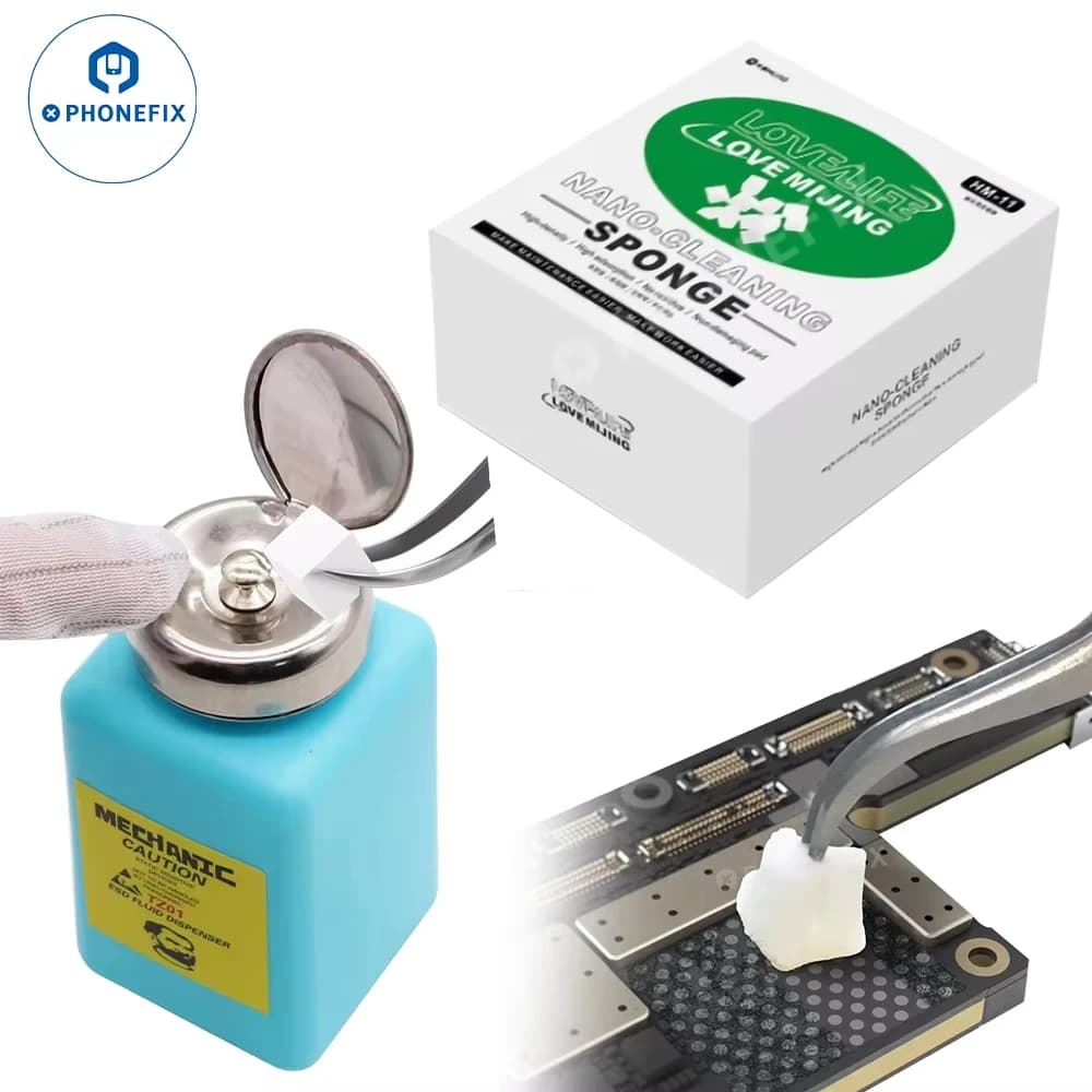 MECCANICO Bottiglia di Alcool 180ML Contenitore di Liquido di Plastica per la Riparazione di iPhone Pulizia della Scheda Madre Dispenser di Fluido ESD Strumenti Meccanici