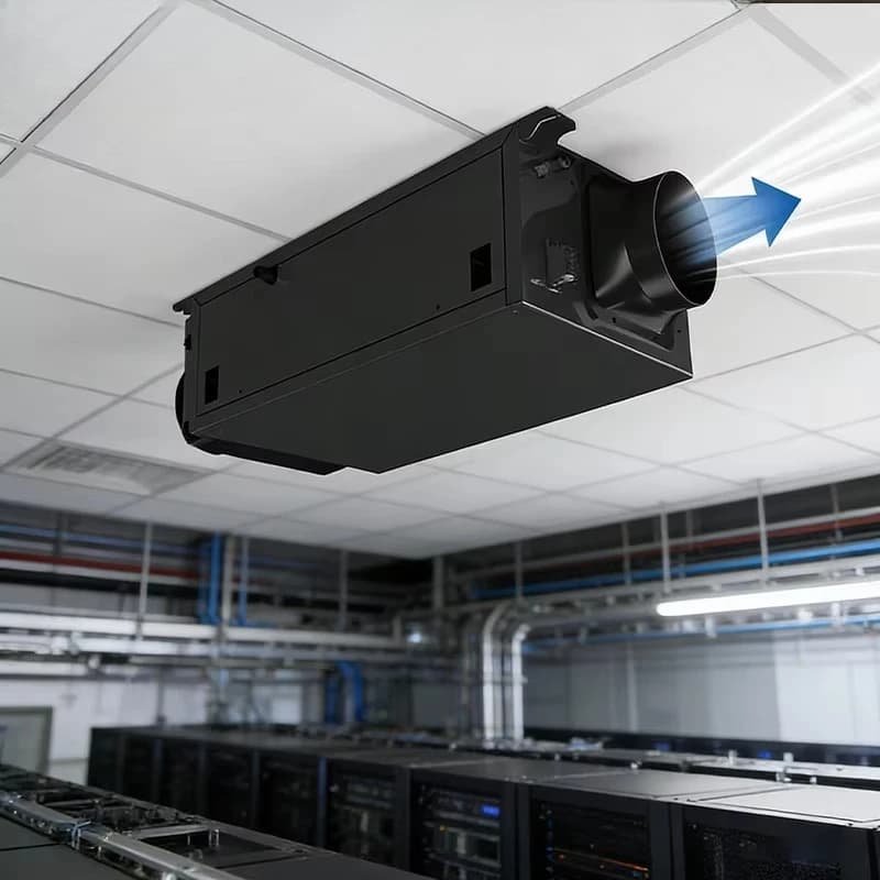 Deumidificatore Elettrico WETWELLS di Alta Qualità 50L/G, Regolabile, da Soffitto, Installazione Invisibile