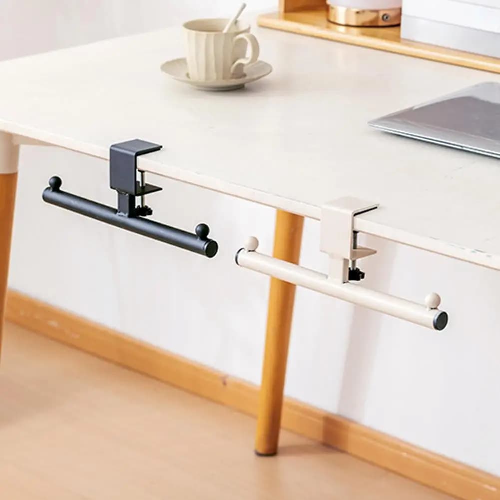 1 Metal Side Hook for Desk, Adjustable, No Drilling, For Backpack, Headphones, Umbrella, Table Organizer