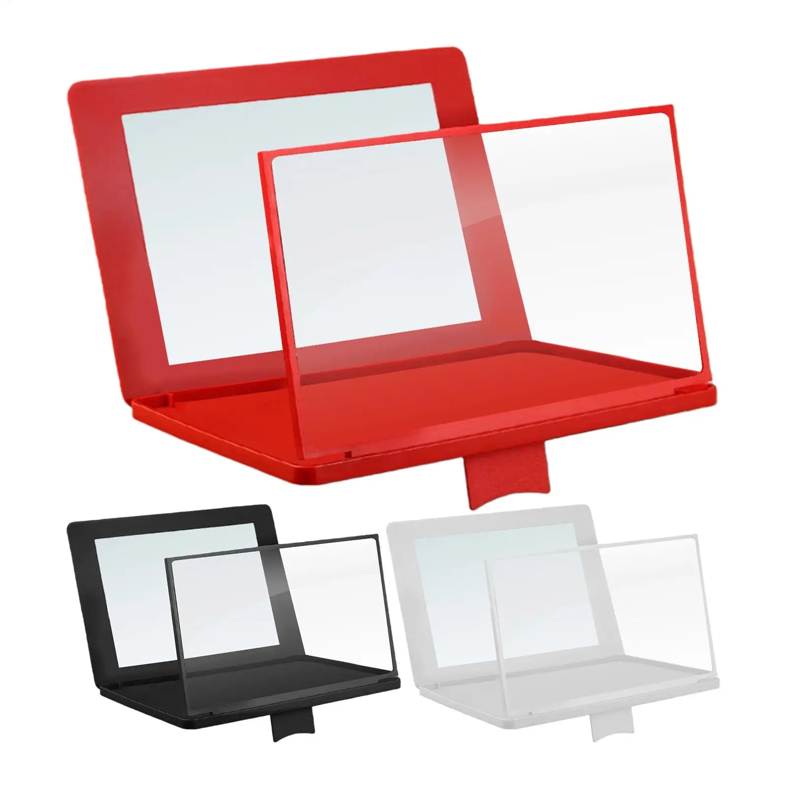 12 inch cell phone magnifier, 3D HD projector amplifier, adjustable angle, with mirror