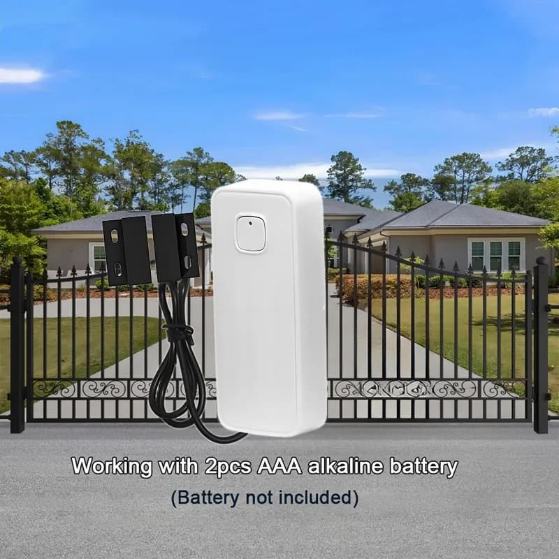 Sensore Magnetico WIFI Tuya per Porte e Finestre, Rilevatore di Apertura/Chiusura, Allarme Antifurto per Casa, Sensore per Porte in Ferro e Porte Avvolgibili