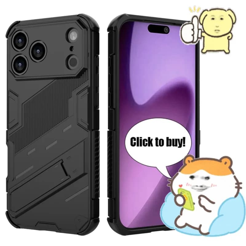 Per iPhone 17 Pro Max Custodia per iPhone 17 17 Air 17 Pro Pro Max Shell Punk Supporto per telefono Armatura Cover per iPhone 17 Pro 5G
