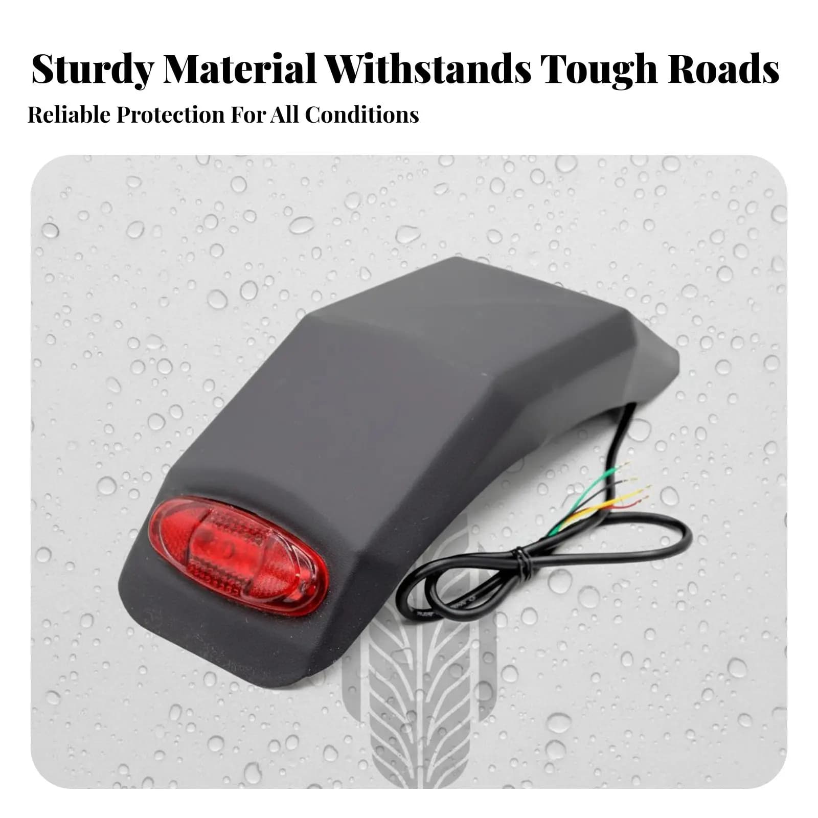 Electric Scooter Rear Mudguard Easy Installation Folding Scooter Rear Mudguard Replacement Part Lightweight Vehicle Accessory