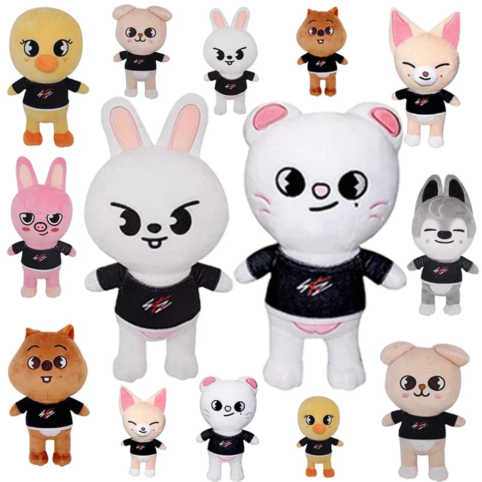 *8pcs KPOP Skzoo Plush Toys Leebit Cartoon Stuffed Animal Plushies Doll Kawaii Companion for Straykidfs Plsuh Adult Fans Gift