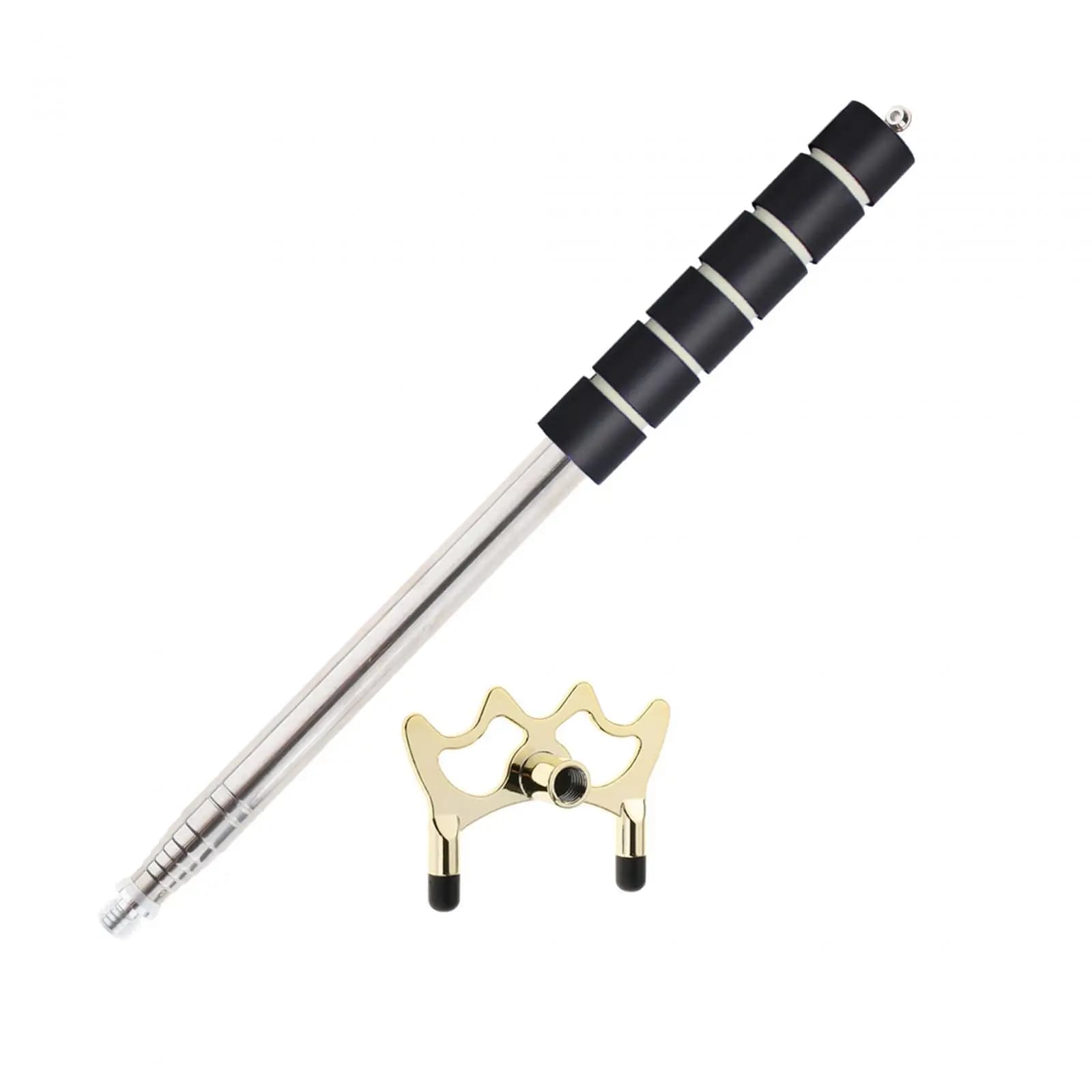 Retractable Billiards Cue Stick Bridge Snooker Pool Cue Bridge Portable with Bridge Head for Pool Table Competition Equipment
