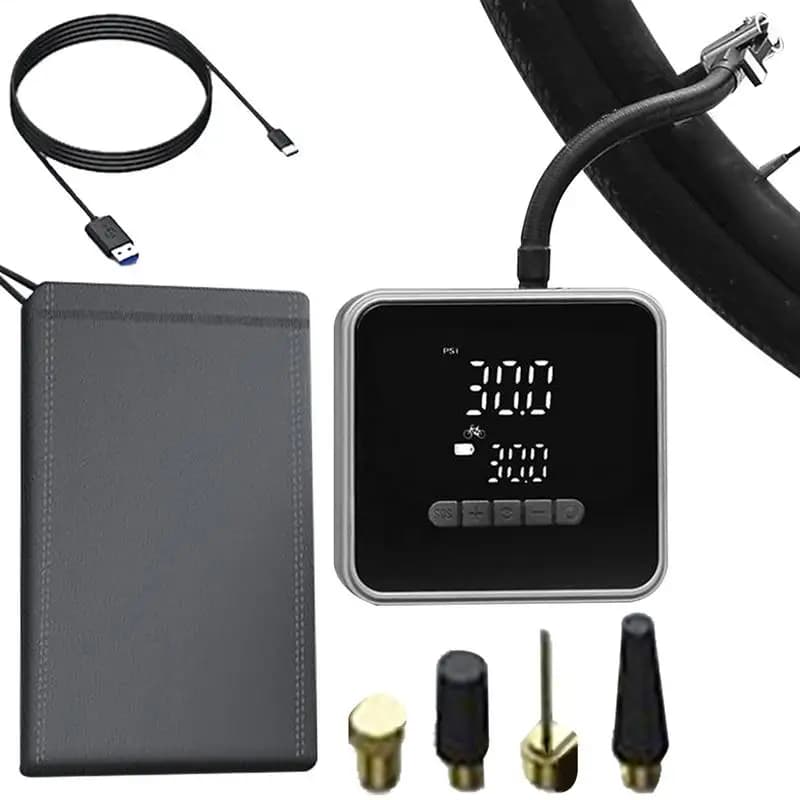 Pompa d'aria Gonfiatore per pneumatici per auto senza fili Strumento portatile automatico ricaricabile senza fili elettrico portatile per biciclette moto
