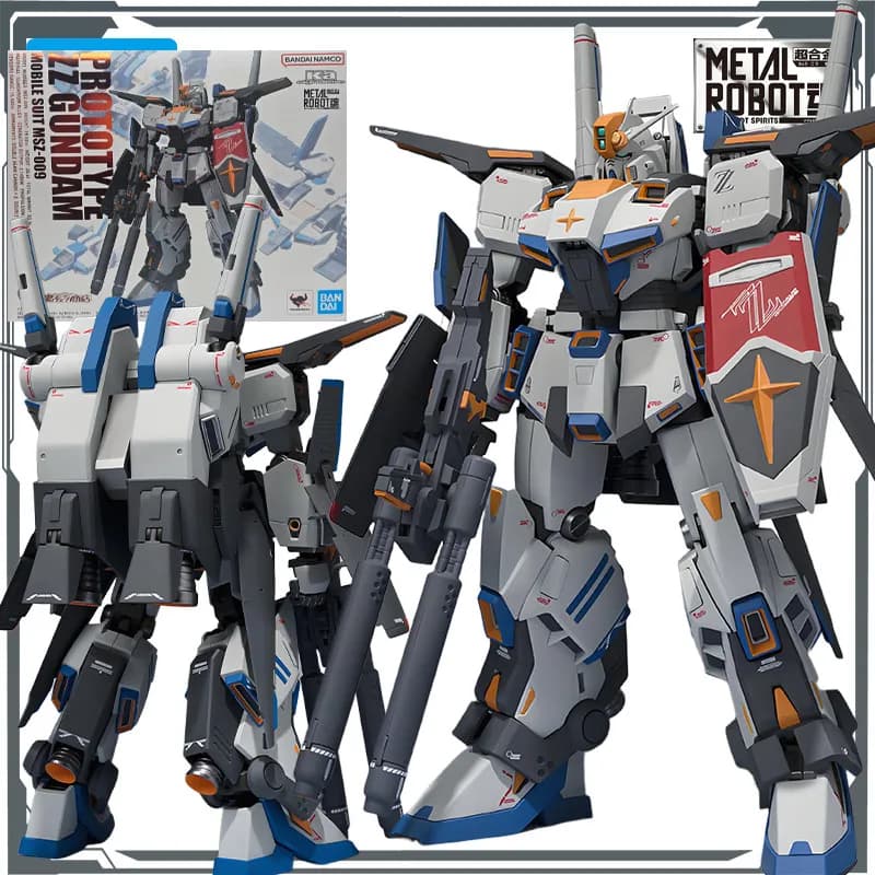 Bandai Originale Mobile Gundam ROBOT IN METALLO PROTOTYPE ZZ GUNDAM MOBILE SUIT MSZ-009 Anime Action Figures Giocattoli Per I Ragazzi Modello Regalo