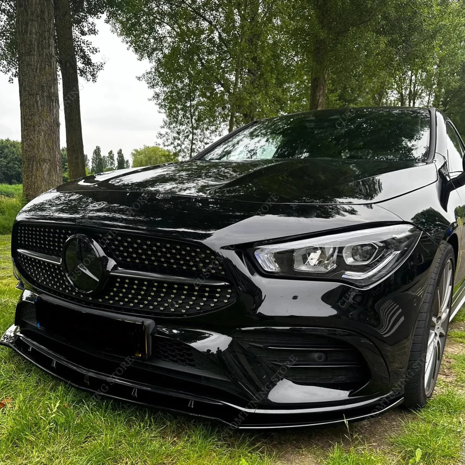 Paraurti anteriore Lip Spoiler Splitter Diffusore Per Mercedes W118 C118 CLA220 250 CLA35 2019-2023 Pre-Lci AMG-Line Bodykits Tuning
