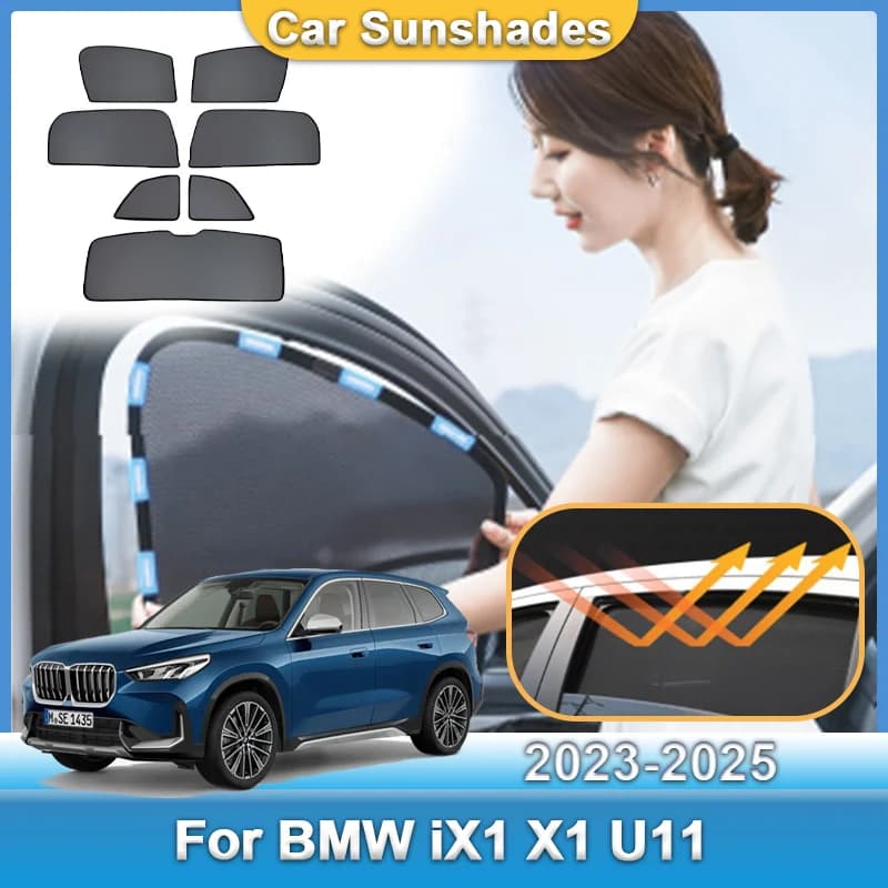 Auto Maglia Parasole Per BMW iX1 Accessori X1 U11 2023 2024 2025 2026 Protezione Solare Tenda Della Finestra Protezione UV Accessori Del Veicolo