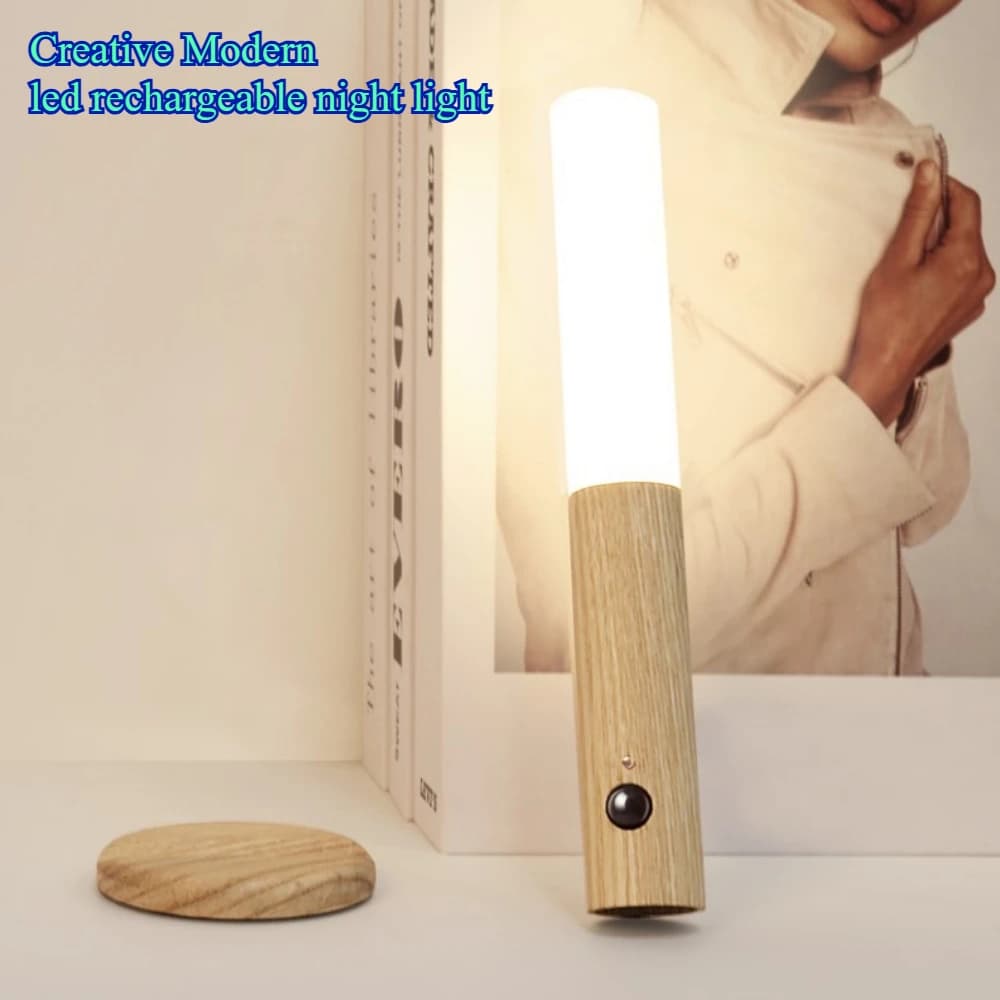 Luce Notturna Intelligente con Sensore di Movimento, Ricaricabile, LED, per Corridoi, Armadi, Pareti, Decorazione per la Stanza
