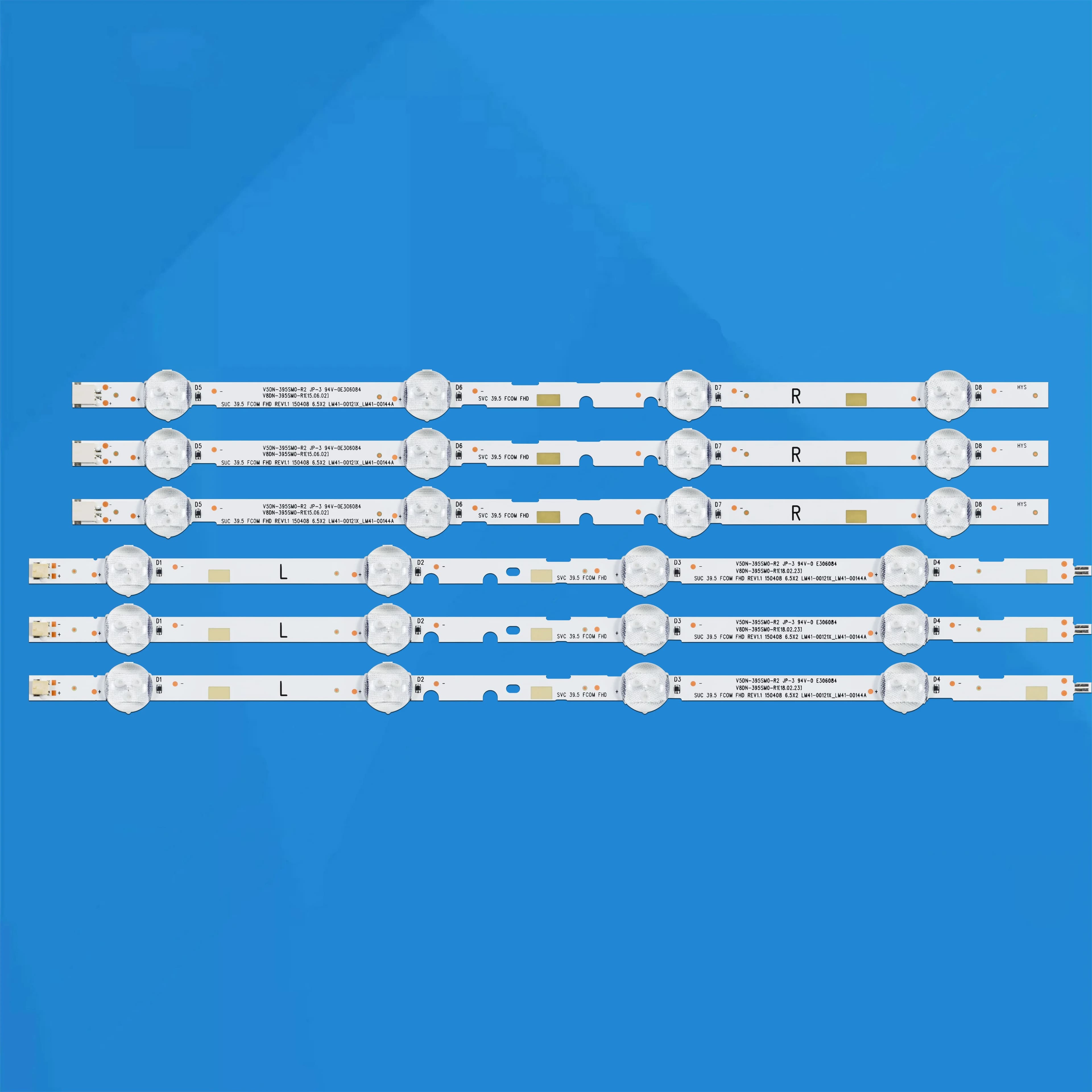 3pcs For 40" TV UE40J5070 UE40J5205 UE40J5202 UE40M5000 UE40J5270 UE40M5000AU UE40J5250 NEW LED strip V5DN-395SM0 395SMO-R2 R3