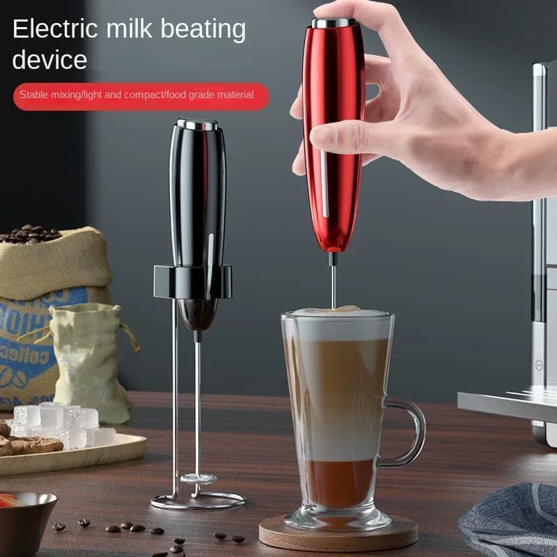 Portable Kitchen Installer Powerful Electric Foam Machine With Support Battery Powered Foam Blender Coffee Beverage Mixer