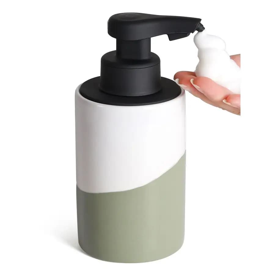 Dispenser automatico di sapone Dispenser di sapone in ceramica a mani libere con pompa impermeabile Dispenser di sapone per lozione elettrica intelligente ricaricabile