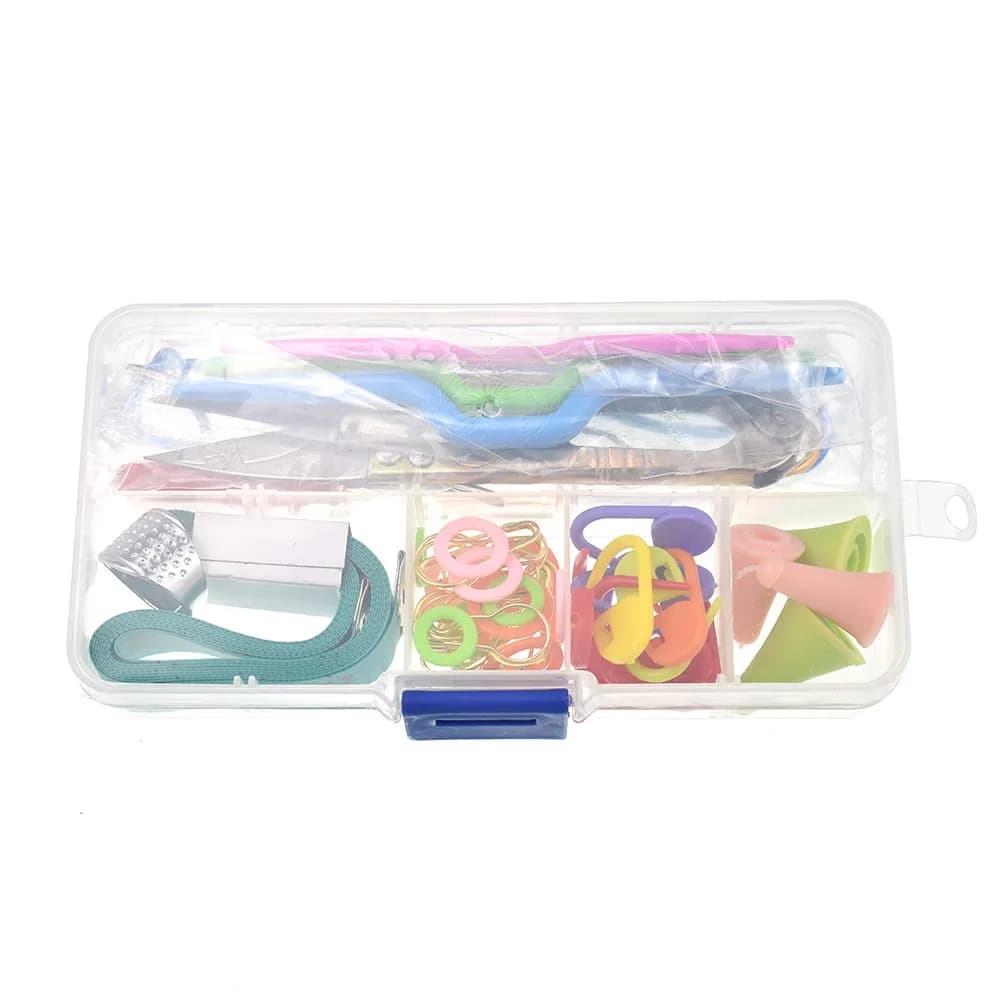 Ferri da maglia circolari con tubo in plastica da 1 cm per maglioni, sciarpe, progetti fai da te, strumenti per maglieria, cucito e artigianato