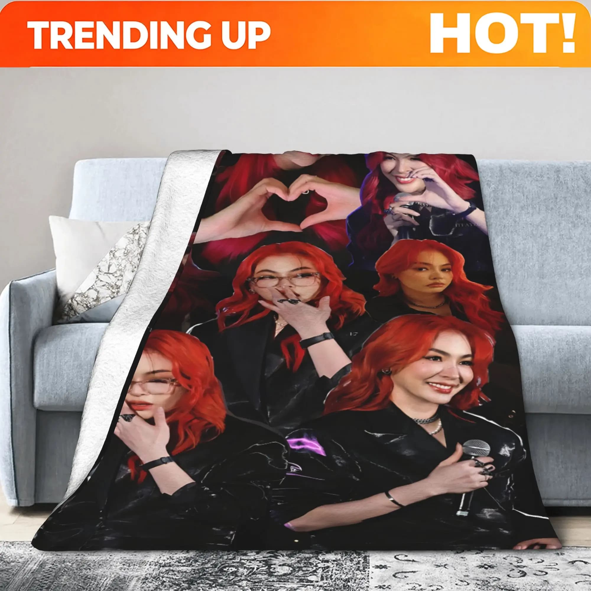 Customize Faye Malisorn Style Blanket, Suitable for Various Occasions: Bedding, Home Use, Graduation Gifts, Easter, Back to Scho