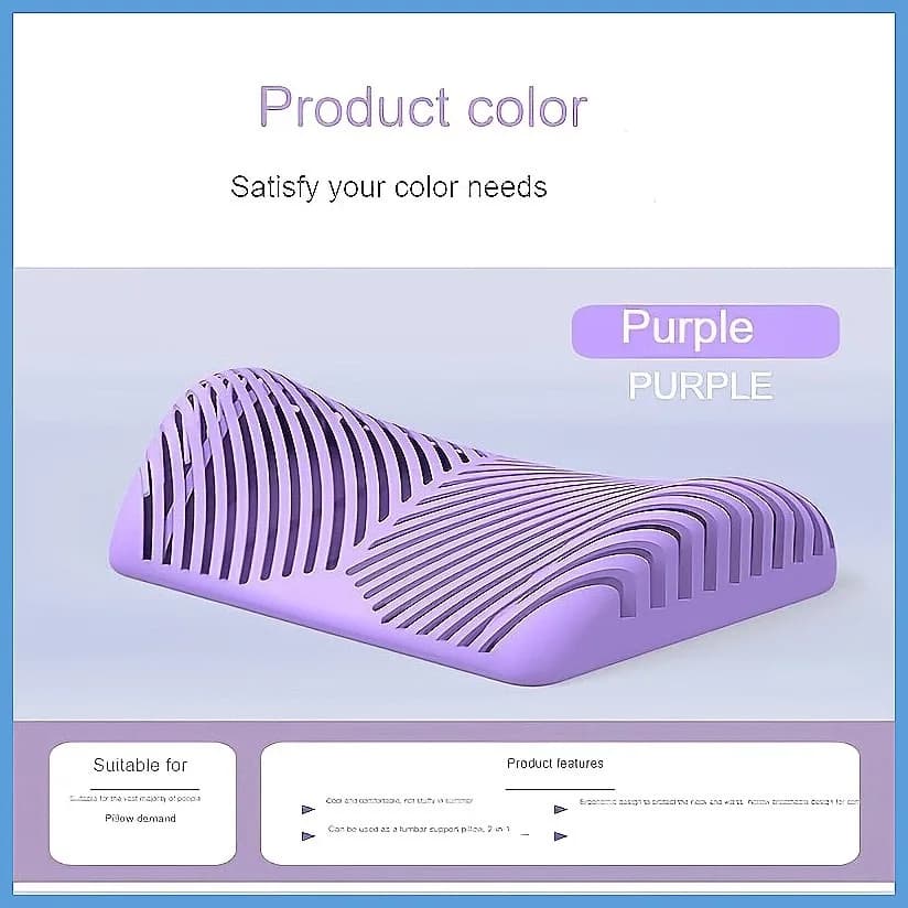 1PC Cervical Spine Pillow for Adults Sleep, Summer Cool Pillow Relieve Neck Pain, Hollow Neck Protection Physiotherapy